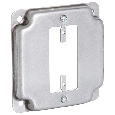 electrical box cover square gfci 1gang|Raco Square Steel 1 gang 4.125 in. H X 4.125 in. W .